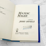 Maniac Magee by Jerry Spinelli [FIRST EDITION] 1990 • Little Brown & Company