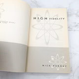 High Fidelity by Nick Hornby [FIRST PAPERBACK EDITION] 1996 • Riverhead Books