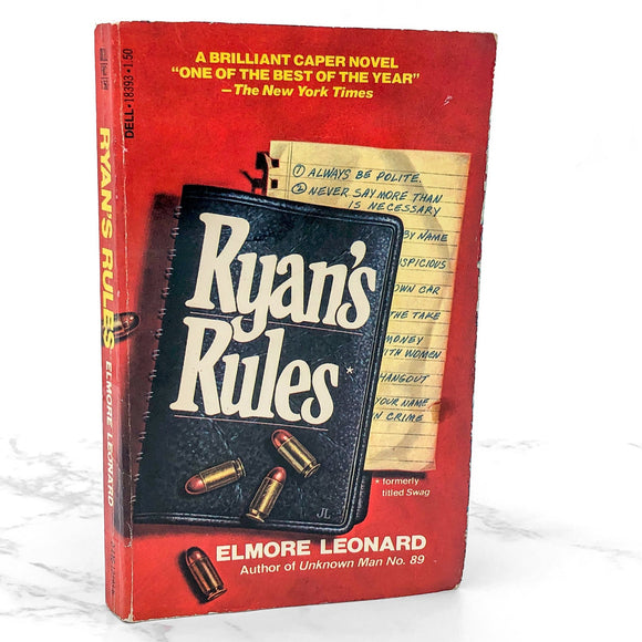 Ryan's Rules [aka SWAG] by Elmore Leonard [FIRST PAPERBACK PRINTING] 1978 • Dell