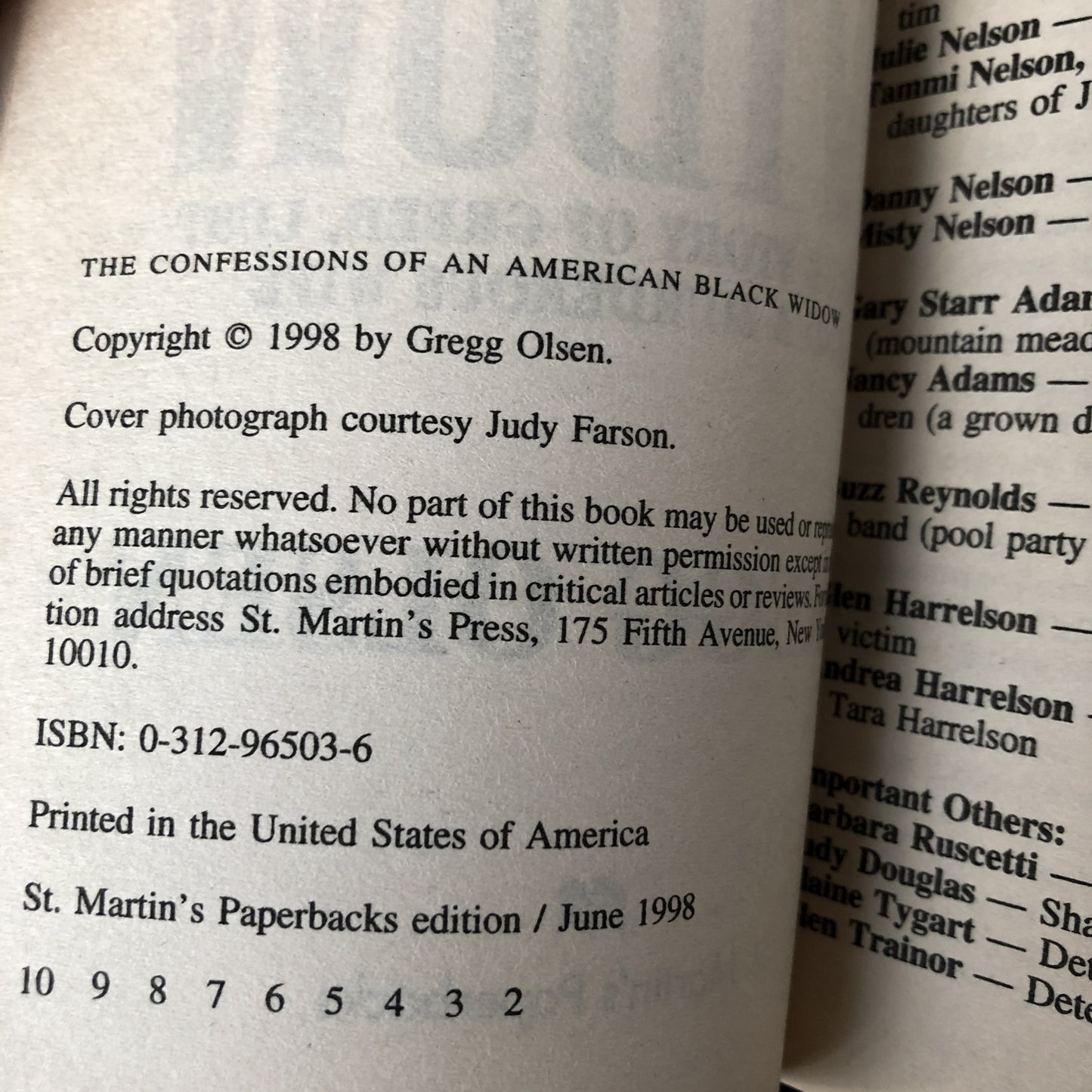 The Confessions of an American Black Widow: A True Story of Greed, Lust & A Murderous Wife by Gregg Olsen - Bookshop Apocalypse