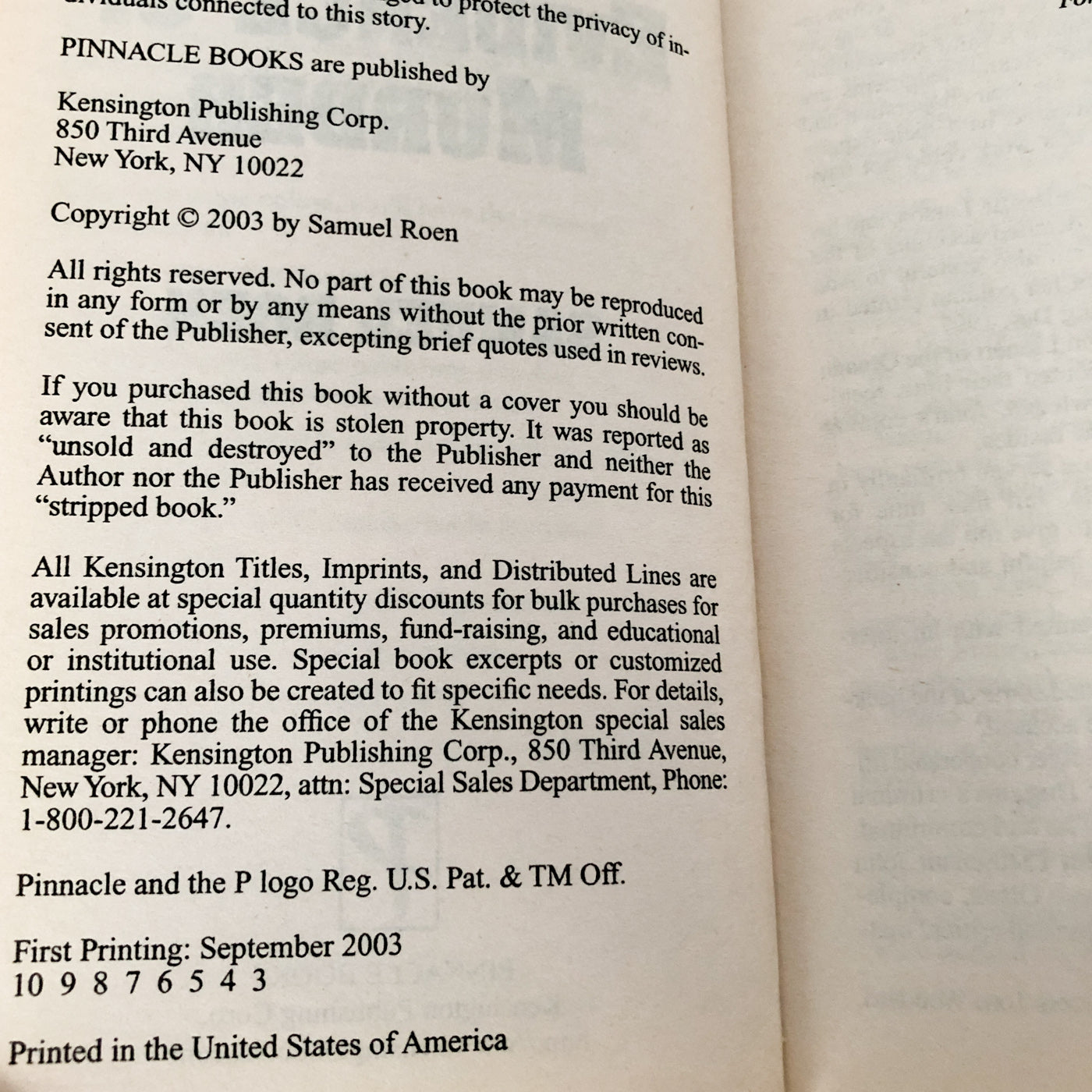 Evidence of Murder: A Twisted Killer's Trail of Violence by Samuel Roen