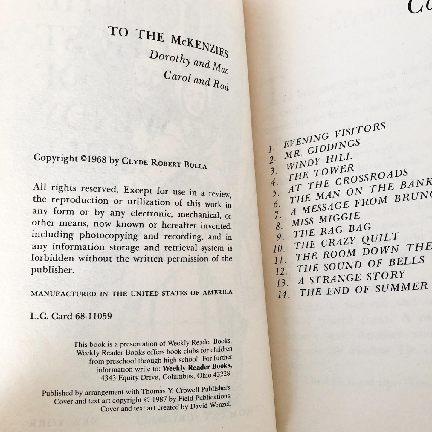 The Ghost of Windy Hill by Clyde Robert Bulla [1987 HARDCOVER}