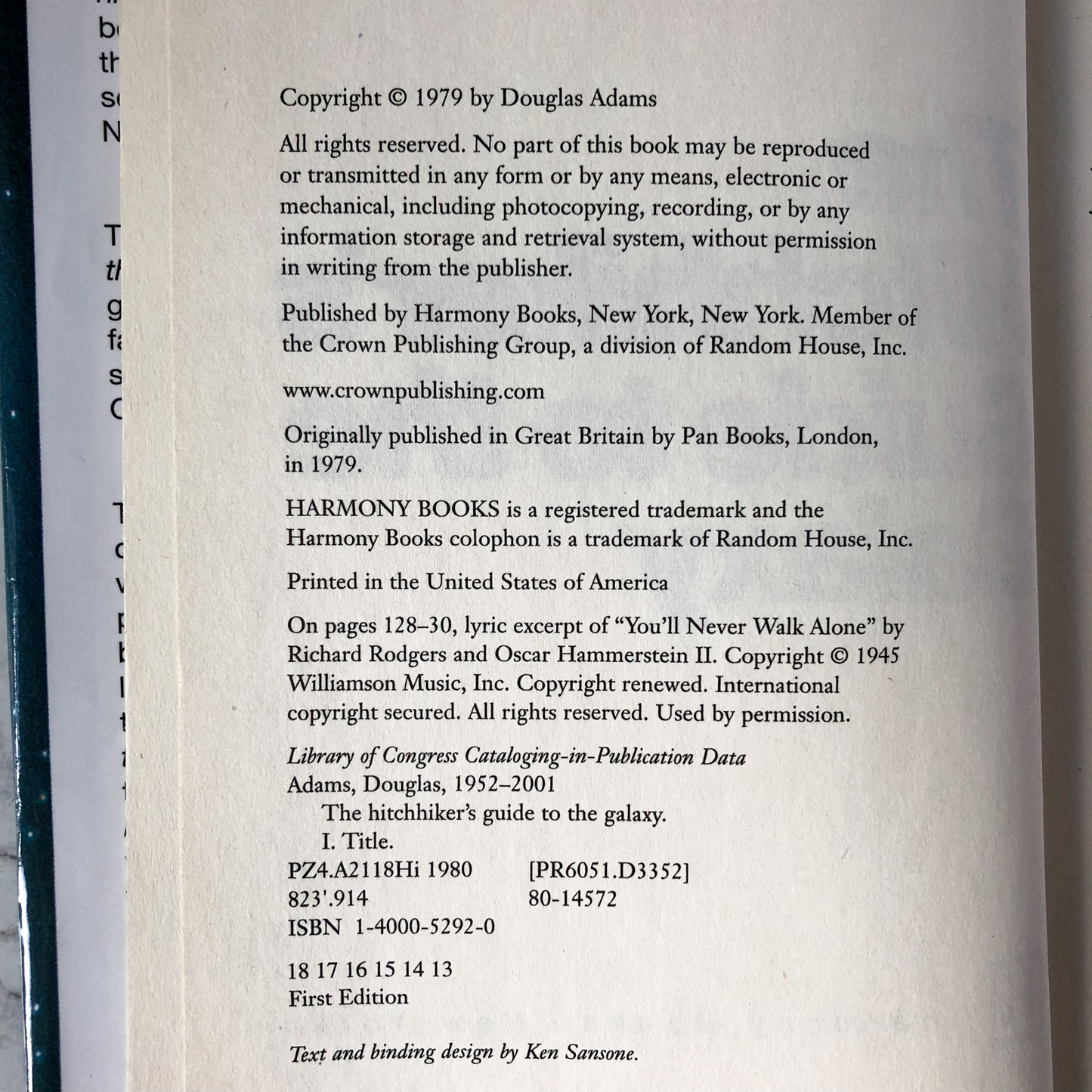 The Hitchhiker's Guide to the Galaxy by Douglas Adams (FIRST EDITION) - Bookshop Apocalypse