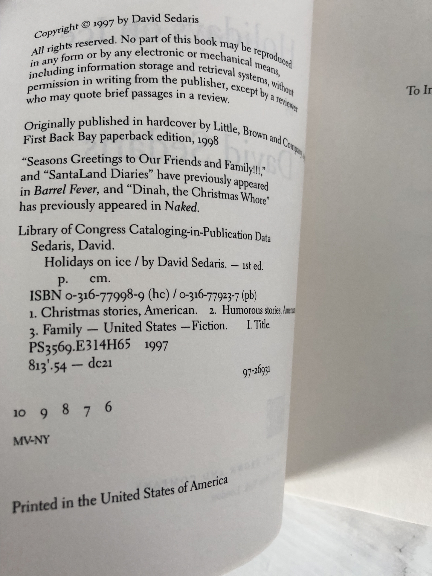 Holidays on Ice by David Sedaris - Bookshop Apocalypse