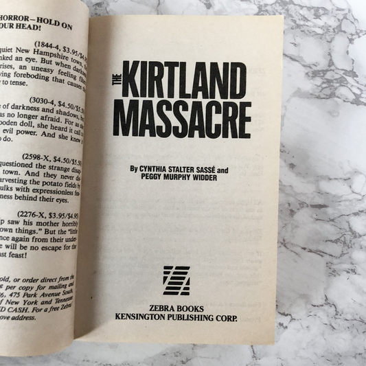 The Kirtland Massacre by Cynthia Stalter Sasse &Peggy Murphy Widder - Bookshop Apocalypse
