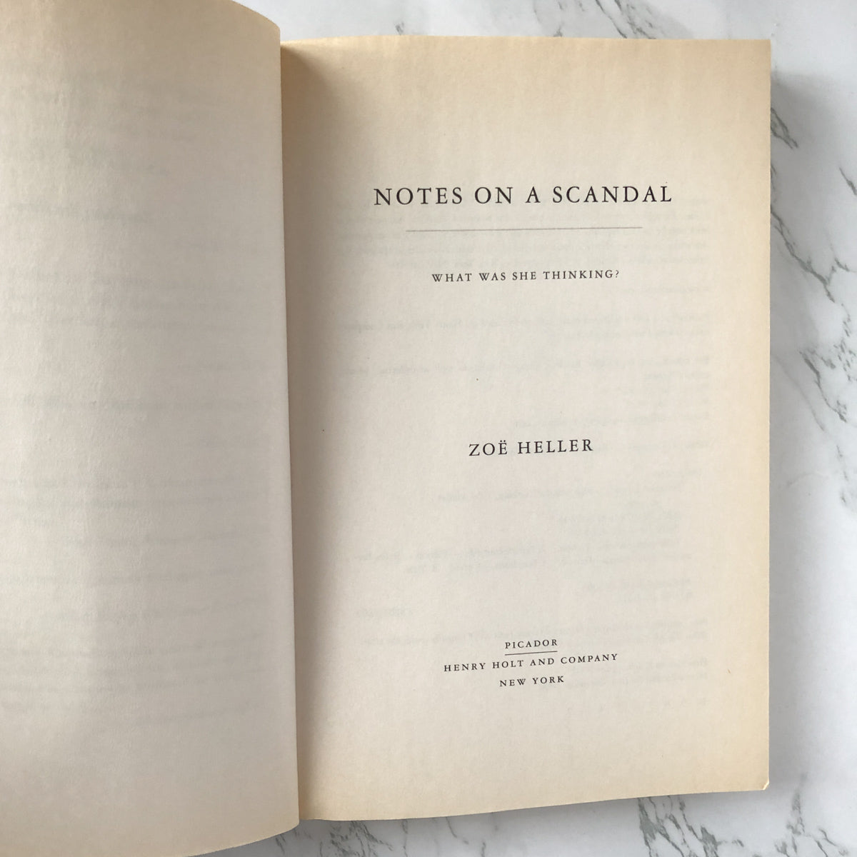 What Was She Thinking? Notes on a Scandal, Zoe Heller