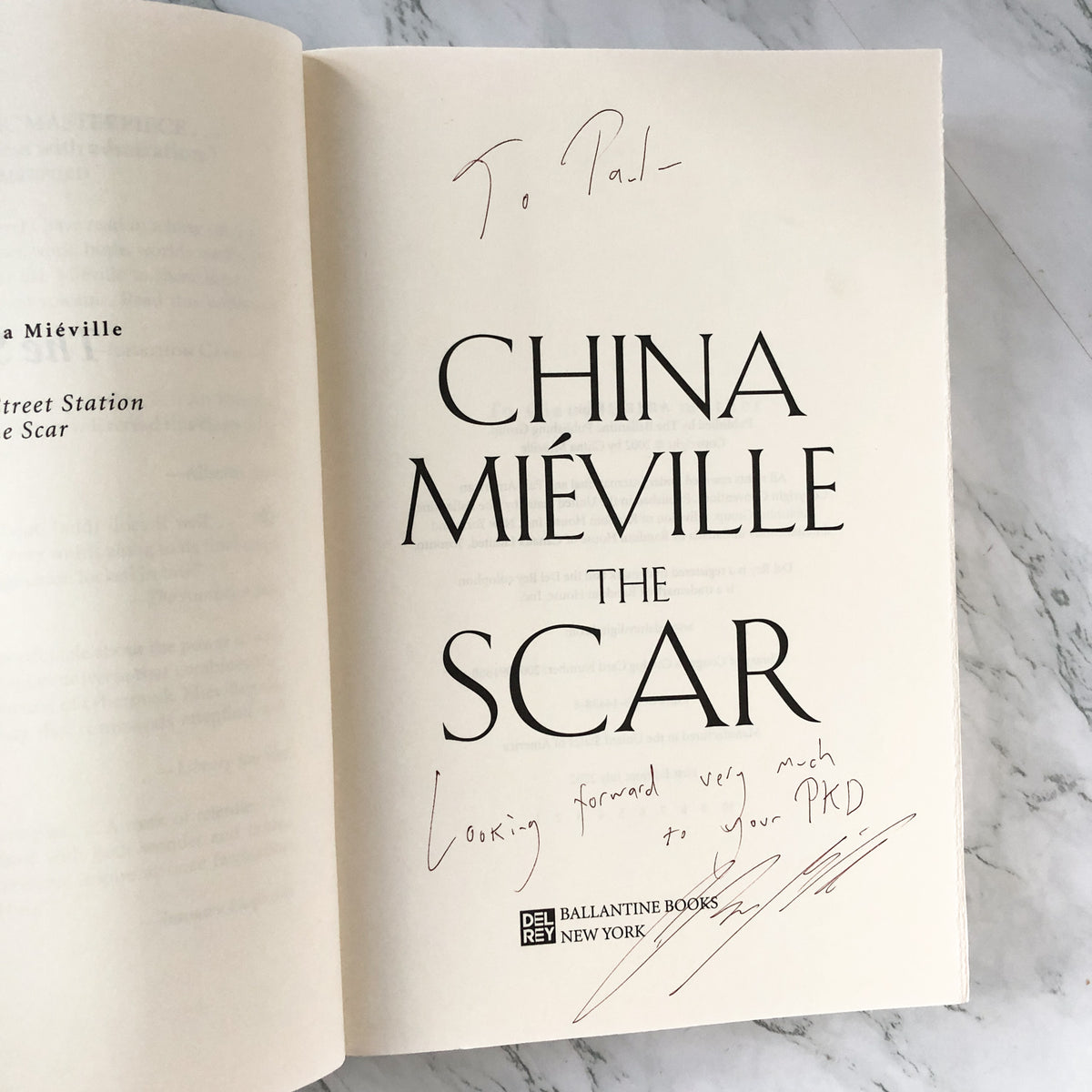 The Scar By China Miéville Mega Signed [first Edition • First Printin