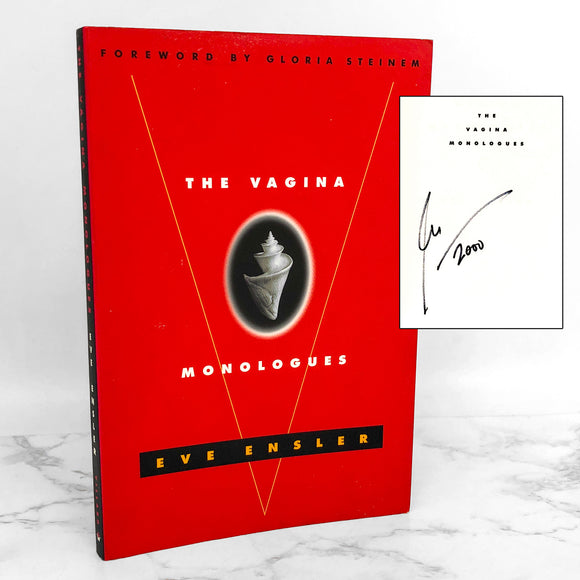 The Vagina Monologues by Eve Ensler SIGNED! [FIRST EDITION] • 1998 • Villard Books