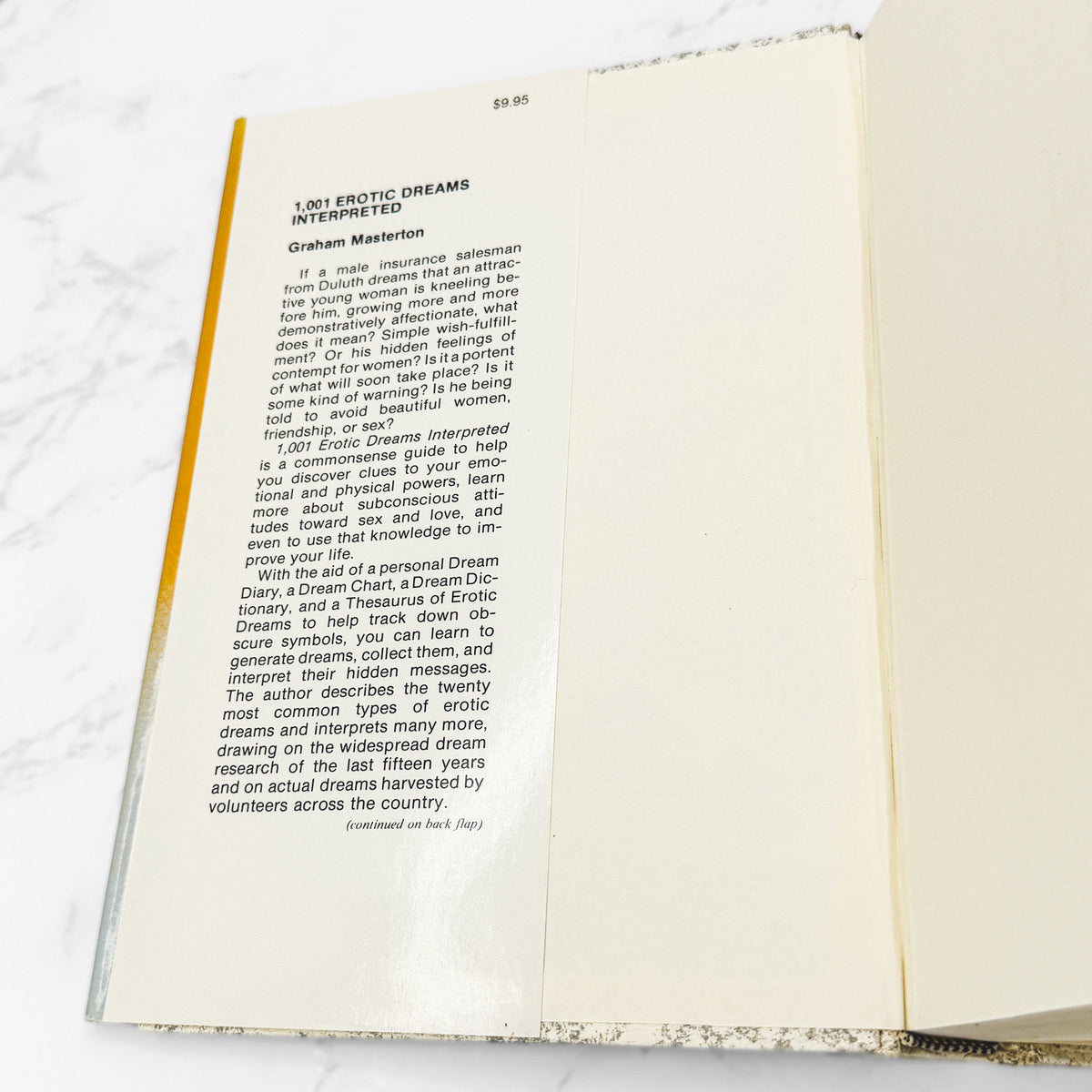 1,001 Erotic Dreams Interpreted by Graham Masterton [FIRST EDITION • FIRST PRINTING] 1976 • Henry Regnery