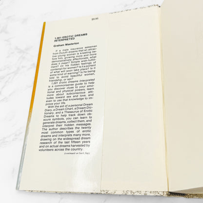 1,001 Erotic Dreams Interpreted by Graham Masterton [FIRST EDITION • FIRST PRINTING] 1976 • Henry Regnery