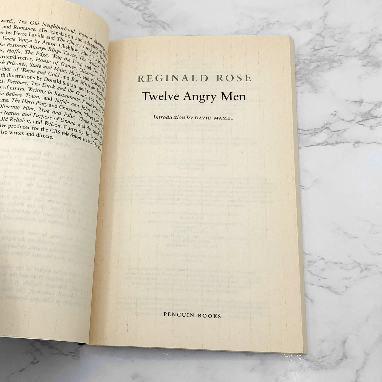 Twelve Angry Men by Reginald Rose [TRADE PAPERBACK] 2006 • Penguin Classics