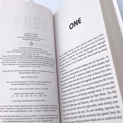 1984 by George Orwell [CENTENNIAL EDITION HARDCOVER] 1999 • Signet • RARE Turtleback