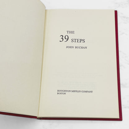 The 39 Steps by John Buchan [1943 HARDCOVER] • Book Club Edition • Houghton Mifflin