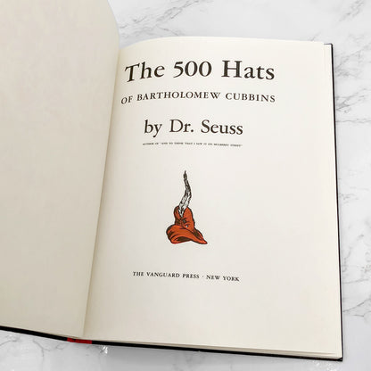The 500 Hats of Bartholomew Cubbins by Dr. Seuss [FIRST EDITION] 1938 • The Vanguard Press