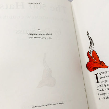 The 500 Hats of Bartholomew Cubbins by Dr. Seuss [FIRST EDITION] 1938 • The Vanguard Press