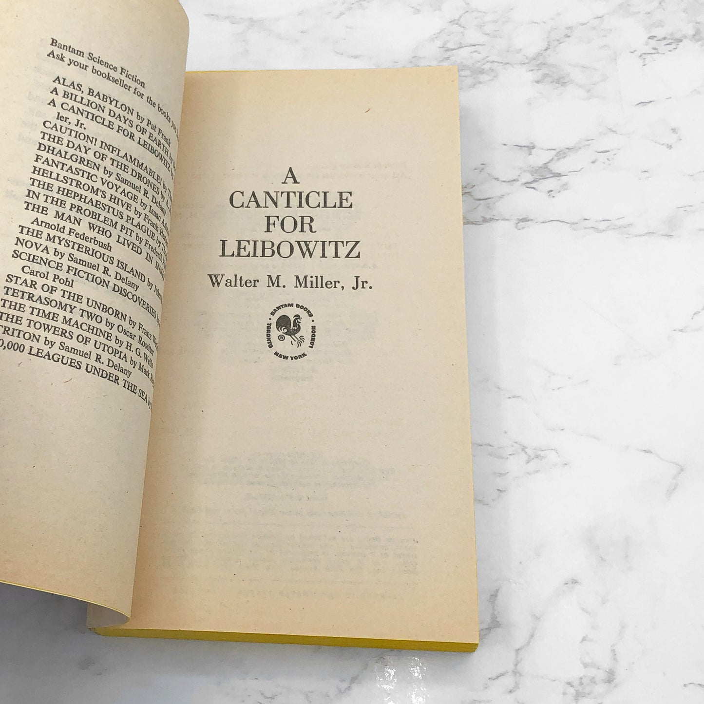 A Canticle for Leibowitz by Walter M. Miller Jr. [1976 PAPERBACK] Bantam • Mint!