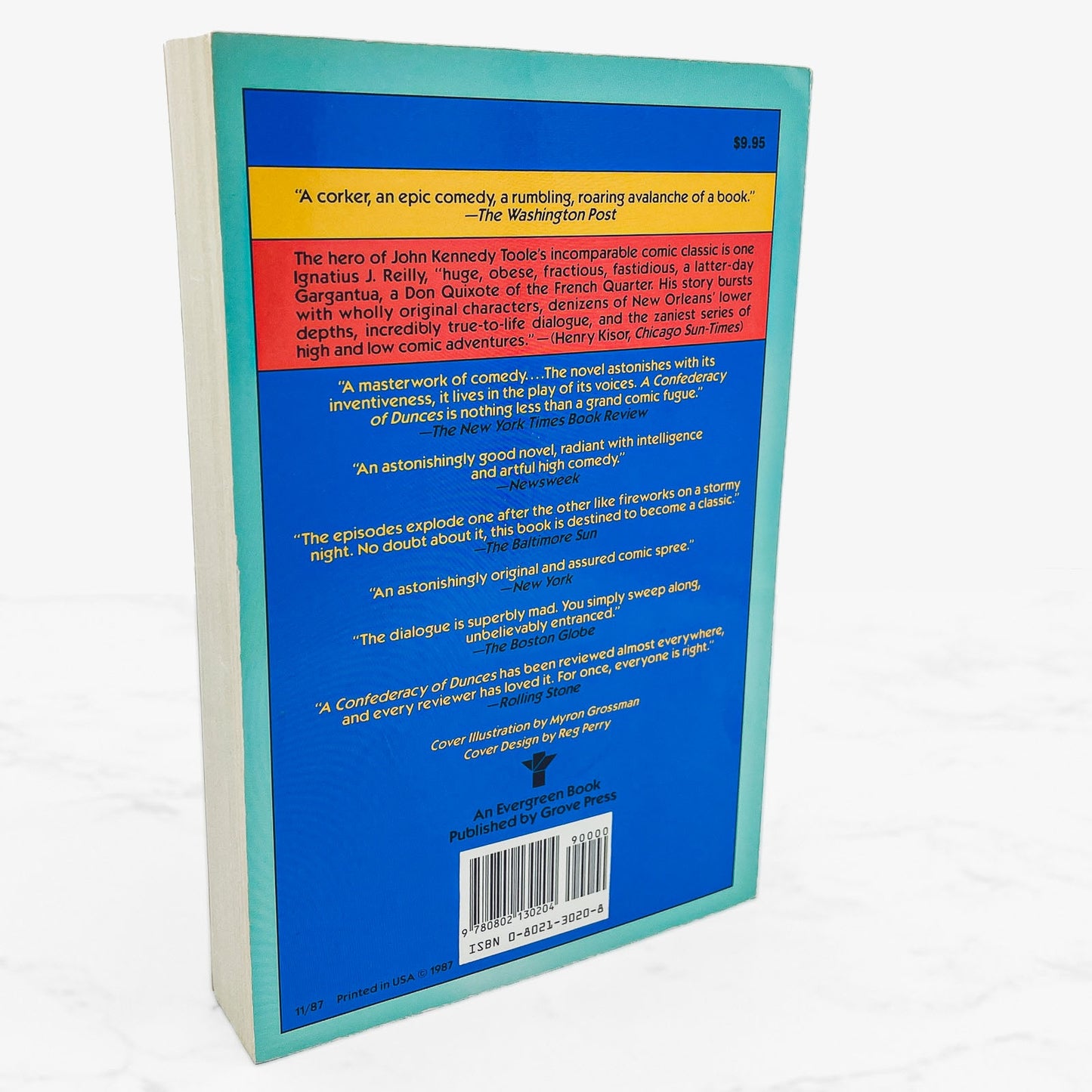 A Confederacy of Dunces by John Kennedy Toole [TRADE PAPERBACK] 1987 • Grove Press