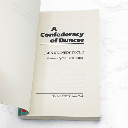 A Confederacy of Dunces by John Kennedy Toole [TRADE PAPERBACK] 1987 • Grove Press