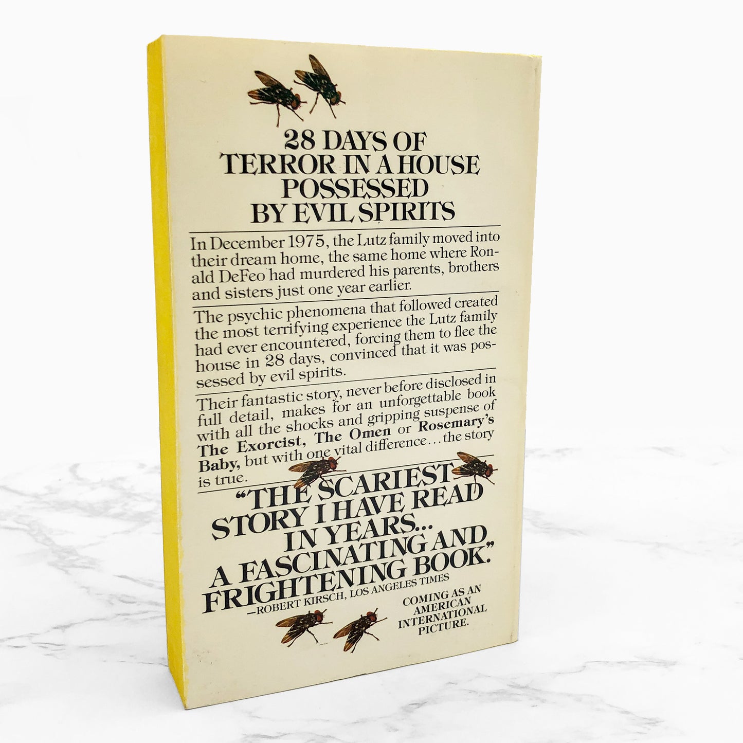 The Amityville Horror by Jay Anson [FIRST PAPERBACK EDITION] + News Clipping! • 1978 • Bantam