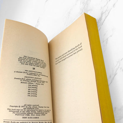 The Amityville Horror by Jay Anson [FIRST PAPERBACK EDITION] + News Clipping! • 1978 • Bantam