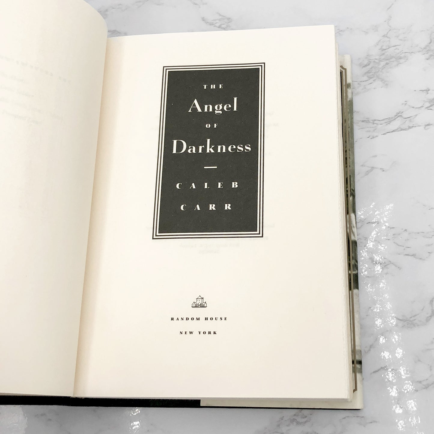 The Angel of Darkness [Alienist #2] by Caleb Carr [FIRST EDITION] 1997