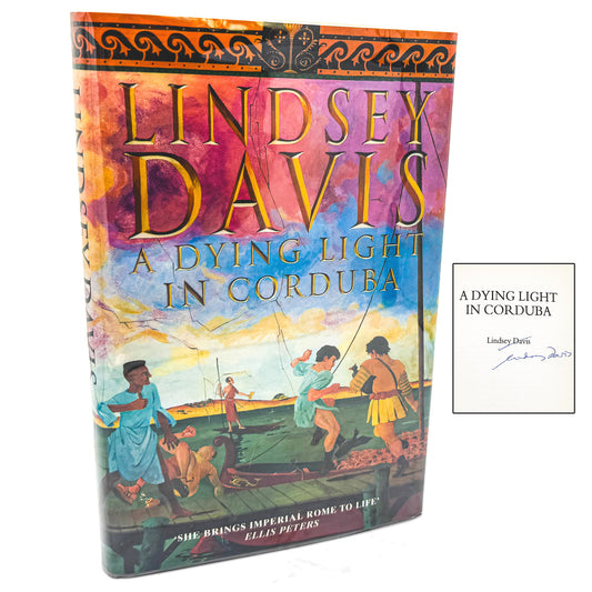 A Dying Light in Corduba by Lindsey Davis SIGNED! [U.K. FIRST EDITION • FIRST PRINTING] 1996 • Century