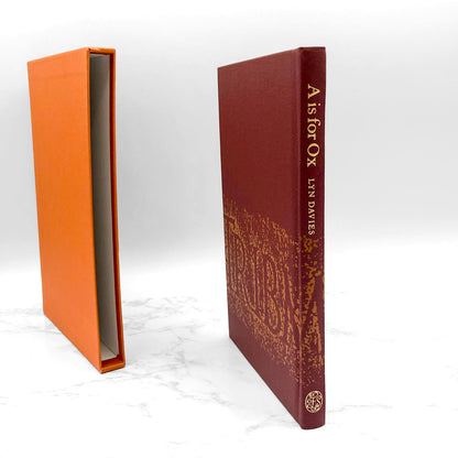 A is for Ox: A Short History of the Alphabet by Lyn Davies [COLLECTORS EDITION HARDCOVER] 2006 • The Folio Society