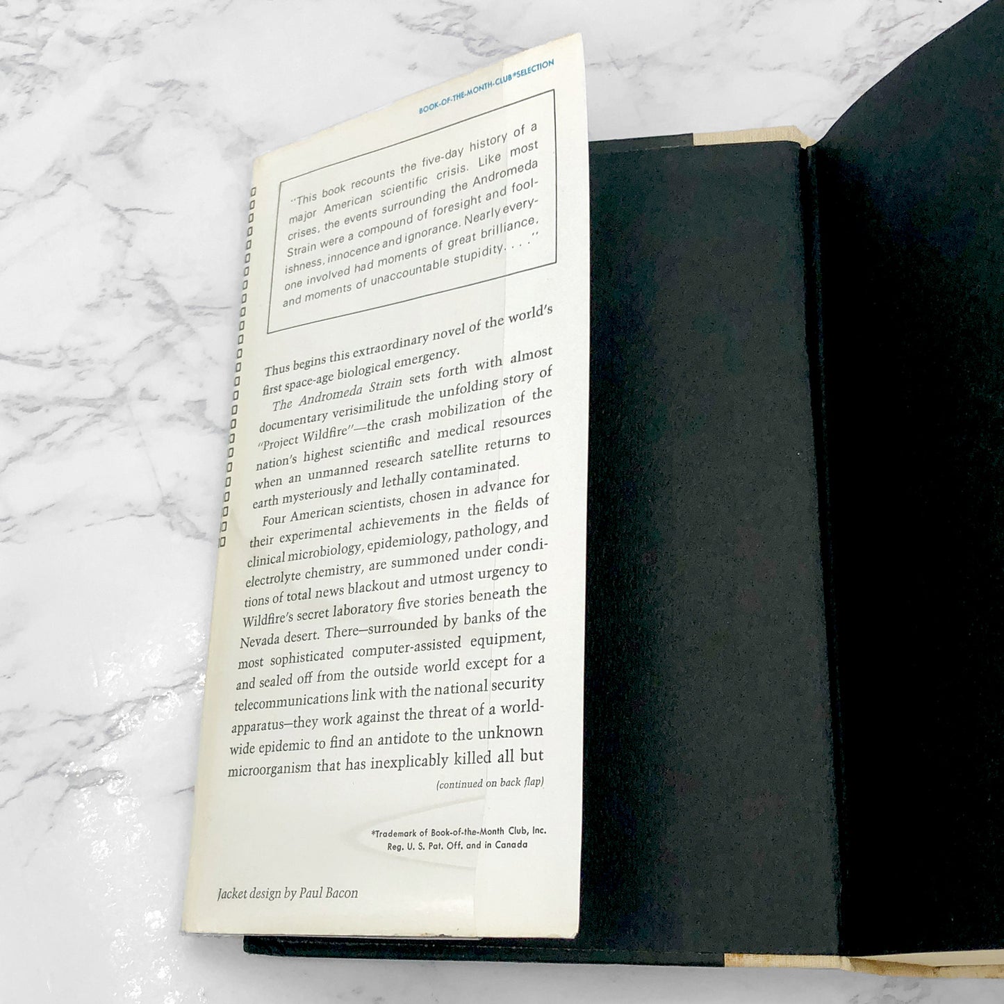 The Andromeda Strain by Michael Crichton [FIRST BOOK CLUB EDITION] 1969 • Knopf