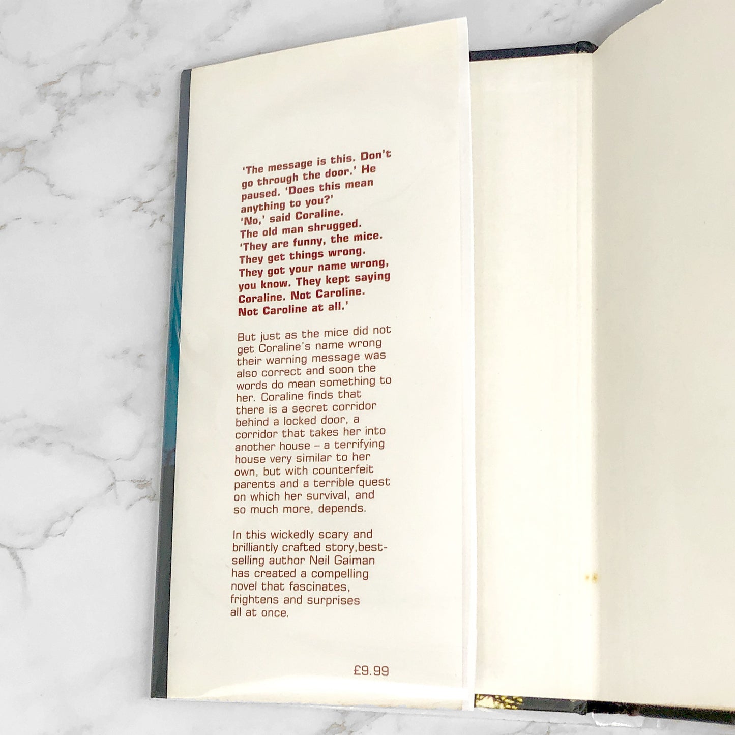 Coraline by Neil Gaiman [RARE U.K. FIRST EDITION] 2002 • Bloomsbury