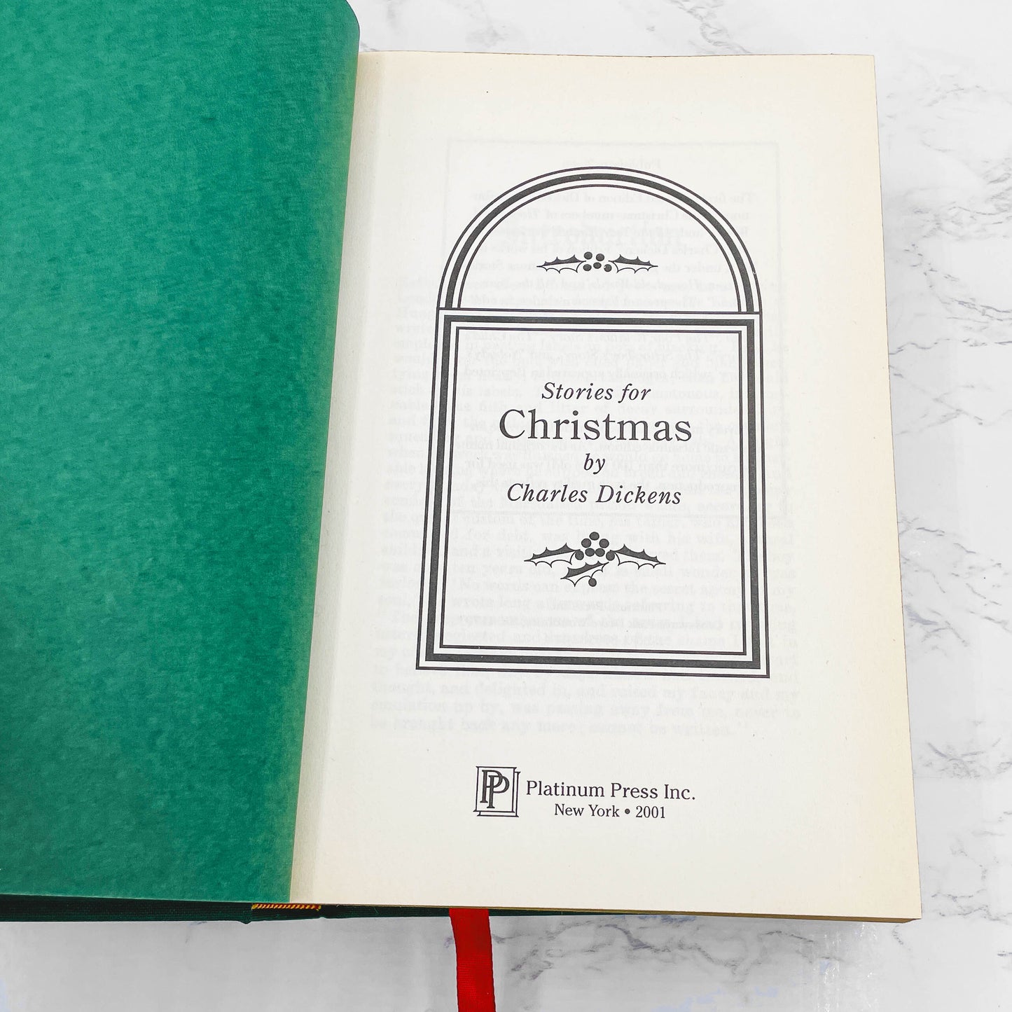 Stories For Christmas by Charles Dickens [DELUXE HARDCOVER TREASURY] 2001 • Platinum Press