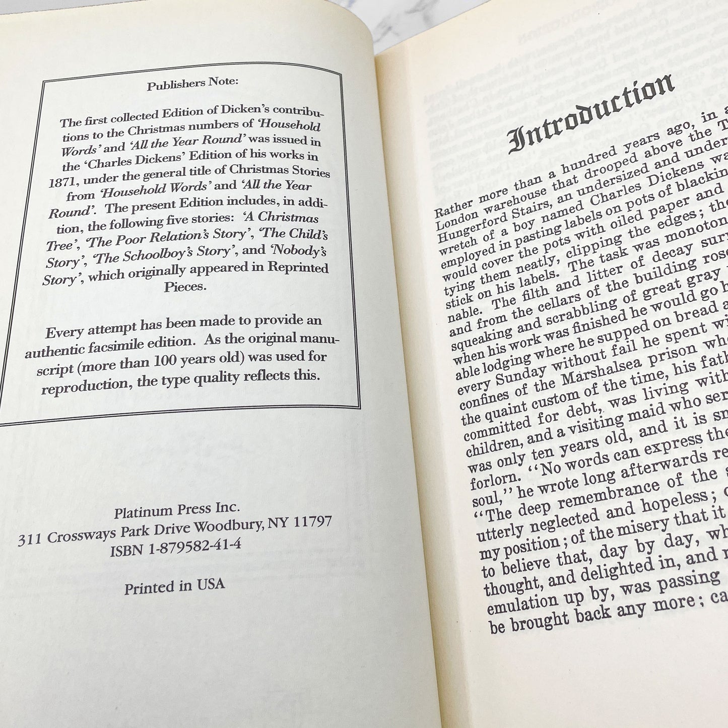 Stories For Christmas by Charles Dickens [DELUXE HARDCOVER TREASURY] 2001 • Platinum Press