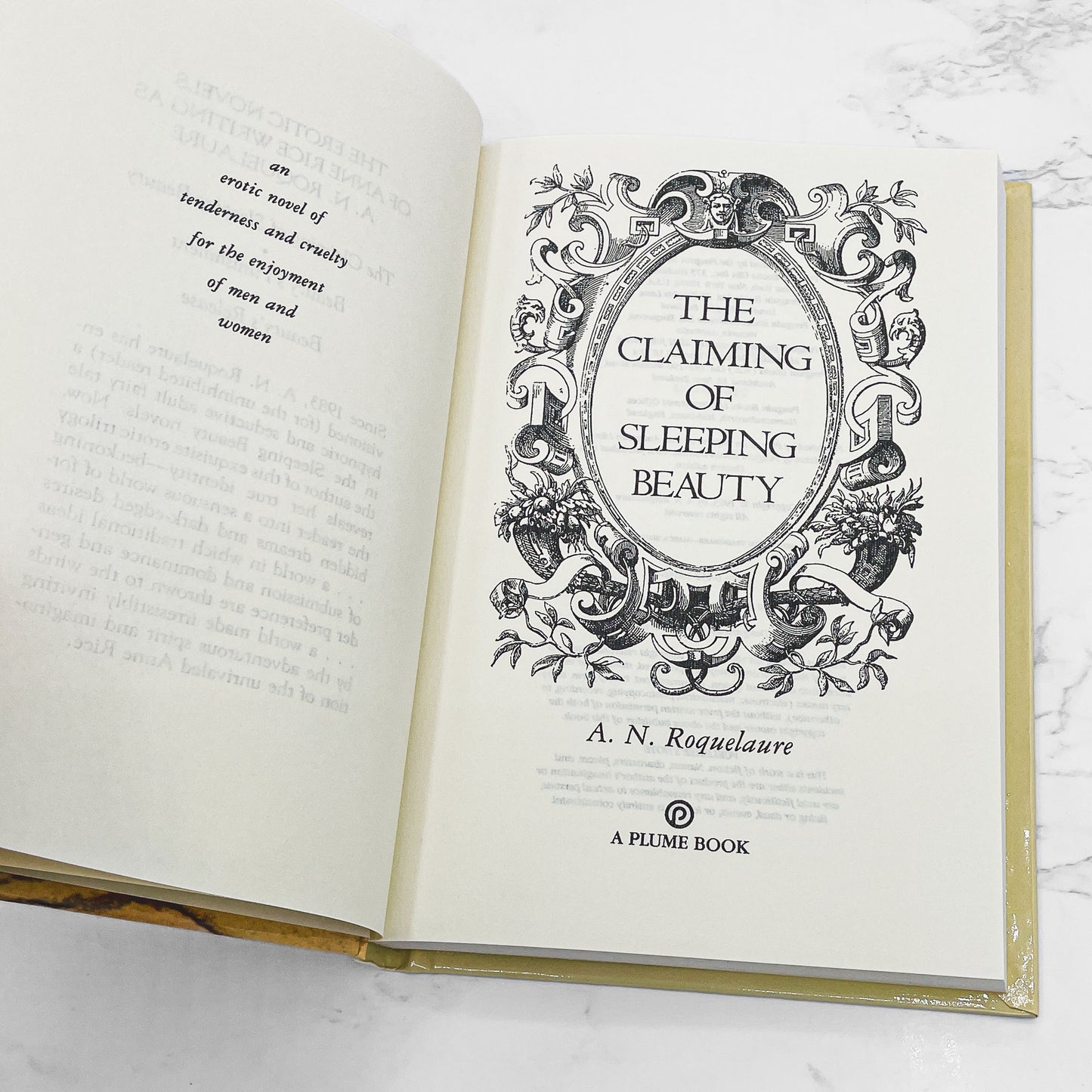 The Claiming of Sleeping Beauty by A.N. Roquelaure aka Anne Rice [1983 HARDCOVER] • Plume