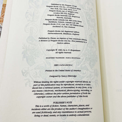 The Claiming of Sleeping Beauty by A.N. Roquelaure aka Anne Rice [1983 HARDCOVER] • Plume