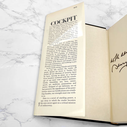 Cockpit by Jerzy Kosiński SIGNED! [FIRST EDITION] 1975 • Houghton Mifflin