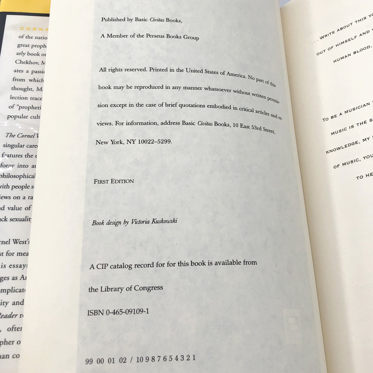 The Cornel West Reader by Cornel West [FIRST EDITION • FIRST PRINTING] 1999