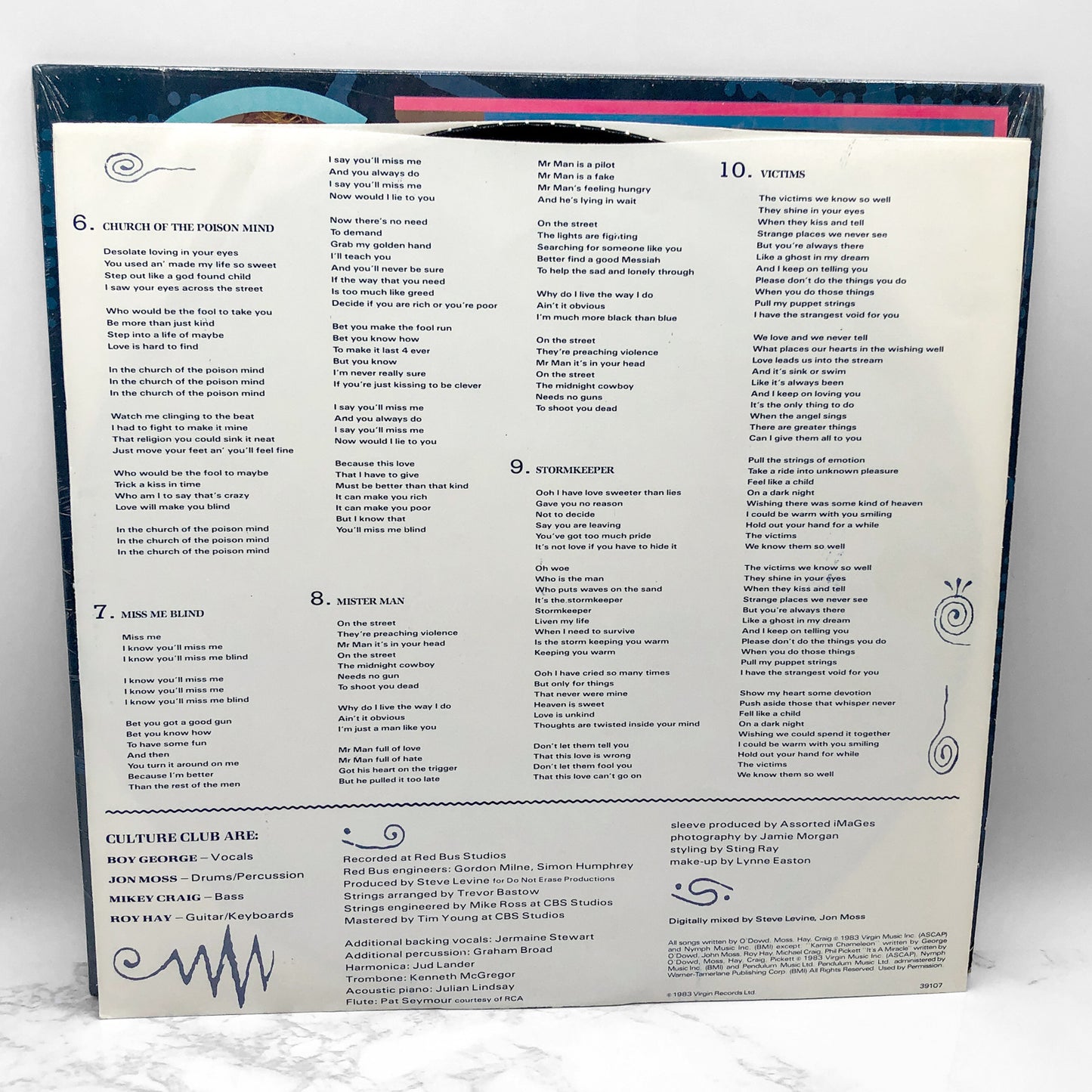 Culture Club – Colour By Numbers [VINYL LP] 1983 • Virgin x Epic Records