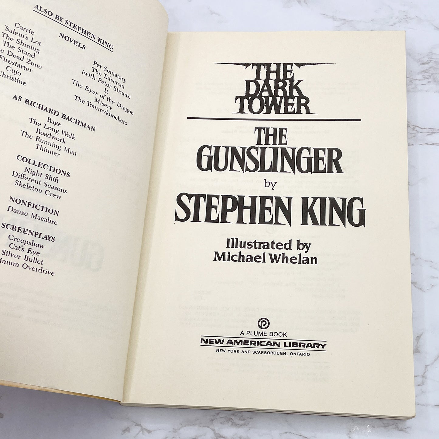 The Dark Tower I: The Gunslinger by Stephen King [TRADE PAPERBACK] BCE • 1988 • Plume