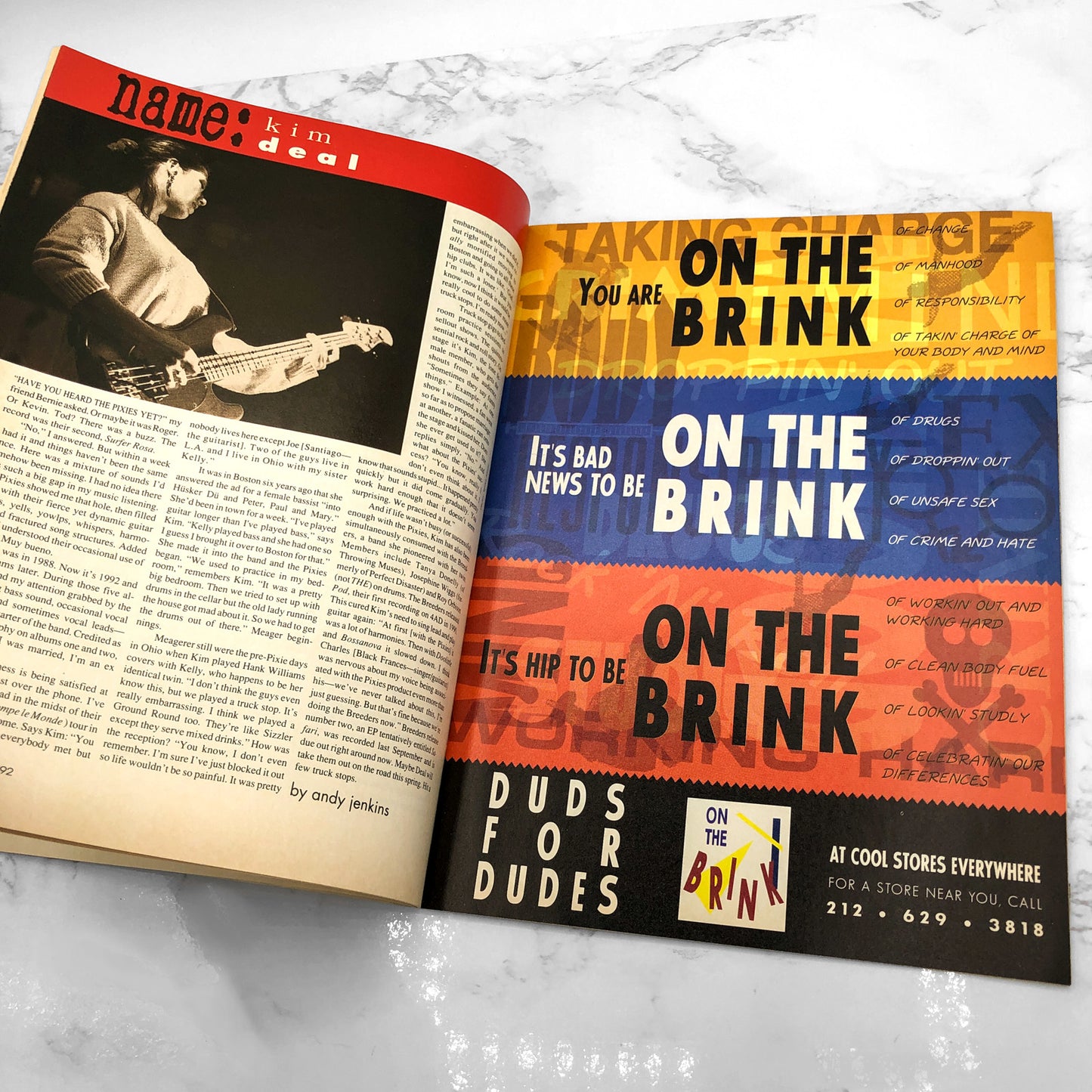 DIRT Magazine [ISSUE #1 • 1992] • Created by Spike Jonze • Crispin Glover / Billy Corgan / Kim Deal