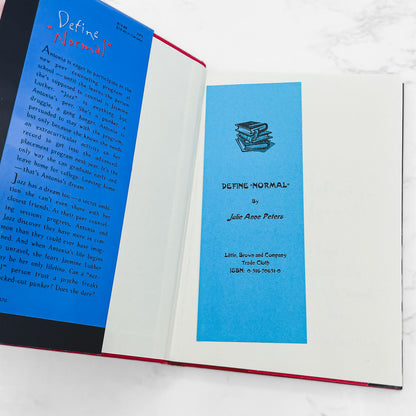 Define "Normal" by Julie Anne Peters SIGNED! [FIRST EDITION] 2000 • Little Brown