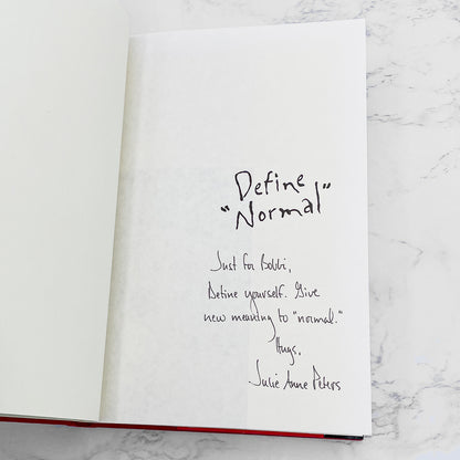 Define "Normal" by Julie Anne Peters SIGNED! [FIRST EDITION] 2000 • Little Brown