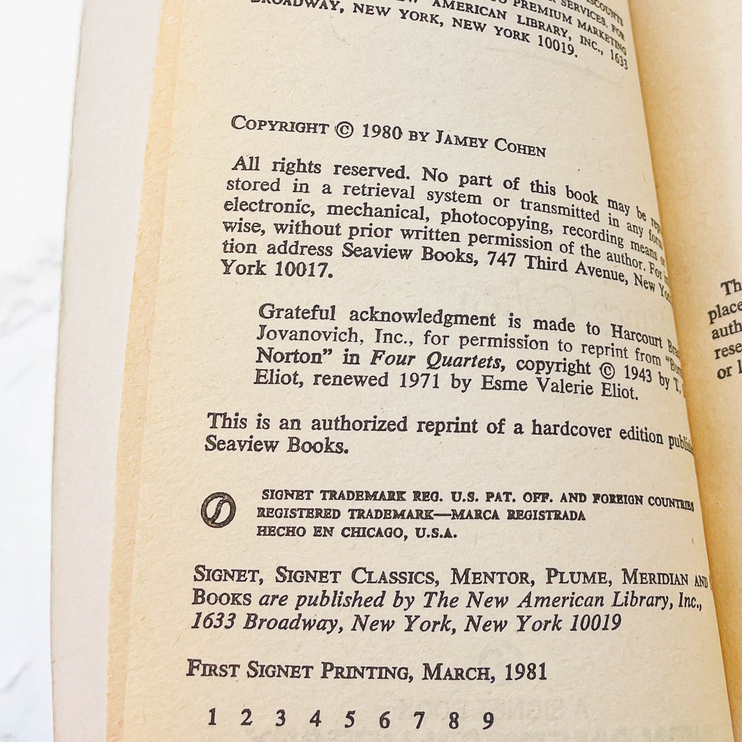 Dmitri by Jamey Cohen [FIRST PAPERBACK PRINTING] 1981 • Signet