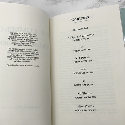 Collected Poems by E.E. Cummings [1990 HARDCOVER OMNIBUS] • Book of-the Month Club