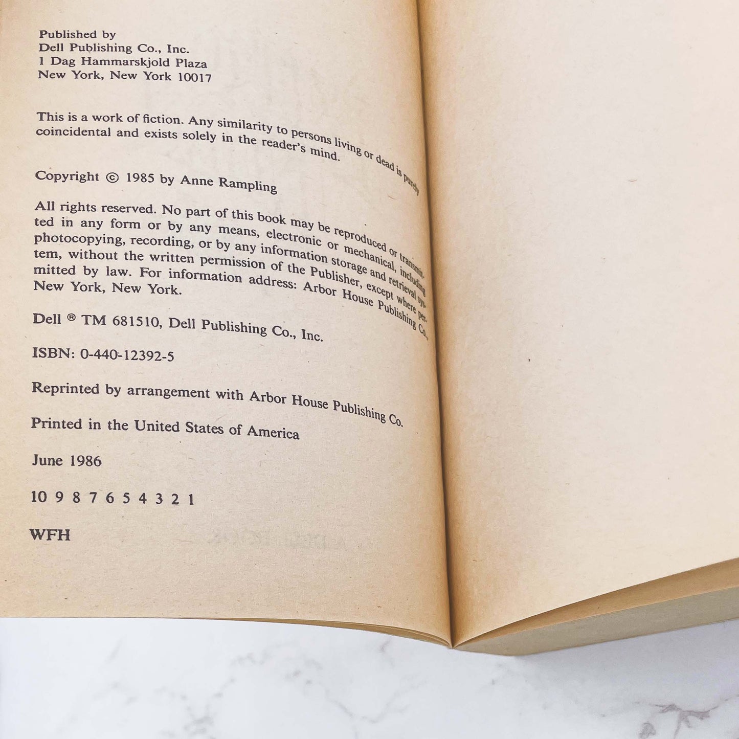 Exit to Eden by Anne Rampling 'aka' Anne Rice [FIRST PAPERBACK PRINTING] 1986 • Dell