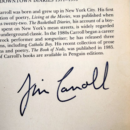 SIGNED! Forced Entries: The Downtown Diaries 1971-1973 by Jim Carroll [FIRST EDITION / 1987]