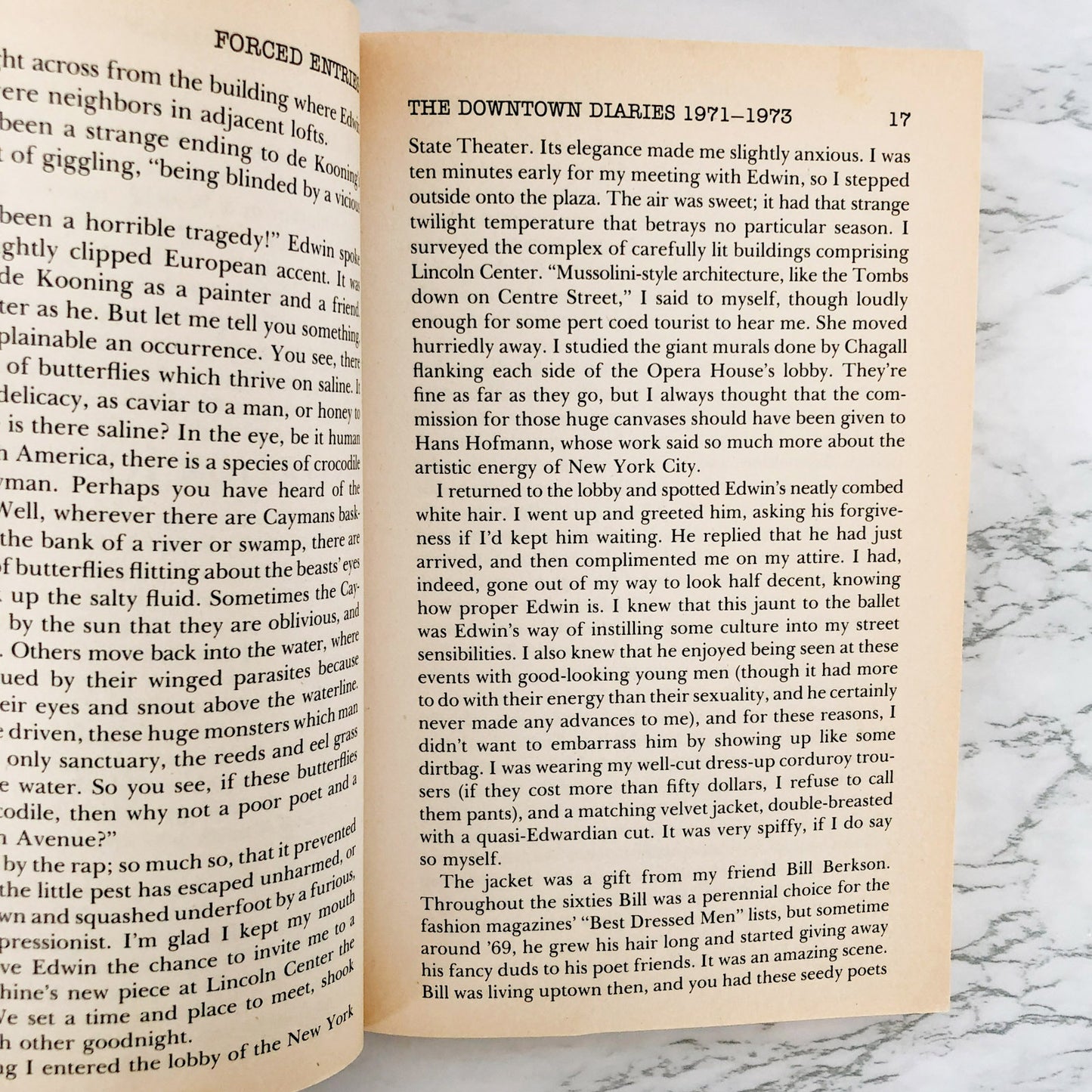 SIGNED! Forced Entries: The Downtown Diaries 1971-1973 by Jim Carroll [FIRST EDITION / 1987]