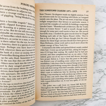 SIGNED! Forced Entries: The Downtown Diaries 1971-1973 by Jim Carroll [FIRST EDITION / 1987]