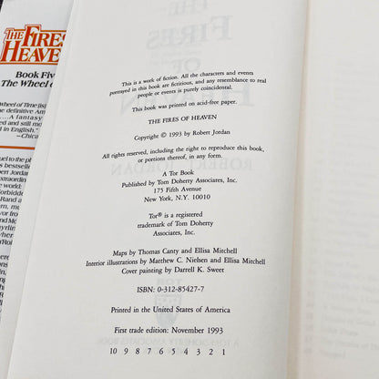 The Fires of Heaven by Robert Jordan [FIRST EDITION • FIRST PRINTING] 1993 • The Wheel of Time #5