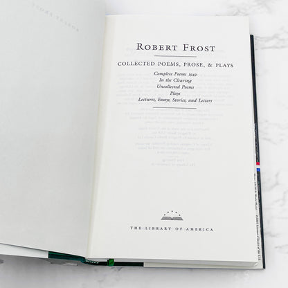 Collected Poems, Prose & Plays by Robert Frost [COLLECTOR'S EDITION OMNIBUS] 1994 • Library of America
