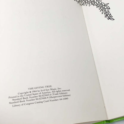 The Giving Tree by Shel Silverstein [FIRST EDITION] 1966 • 70's Printing • Harper & Row