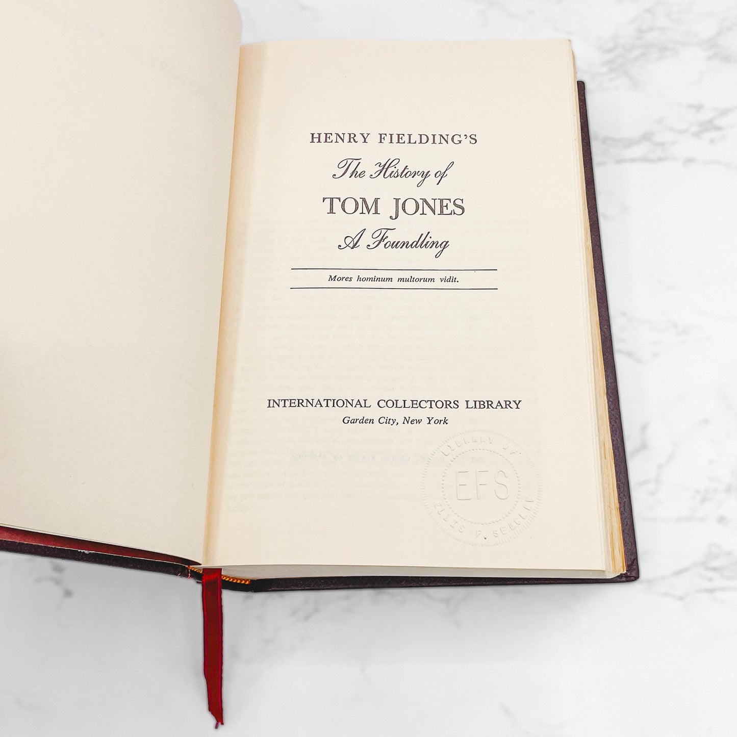 The History of Tom Jones, A Foundling by Henry Fielding [1950 HARDCOVER] • International Collector's Library